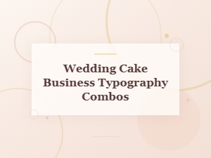 Sweet Typography for Modern Wedding Cake Brands